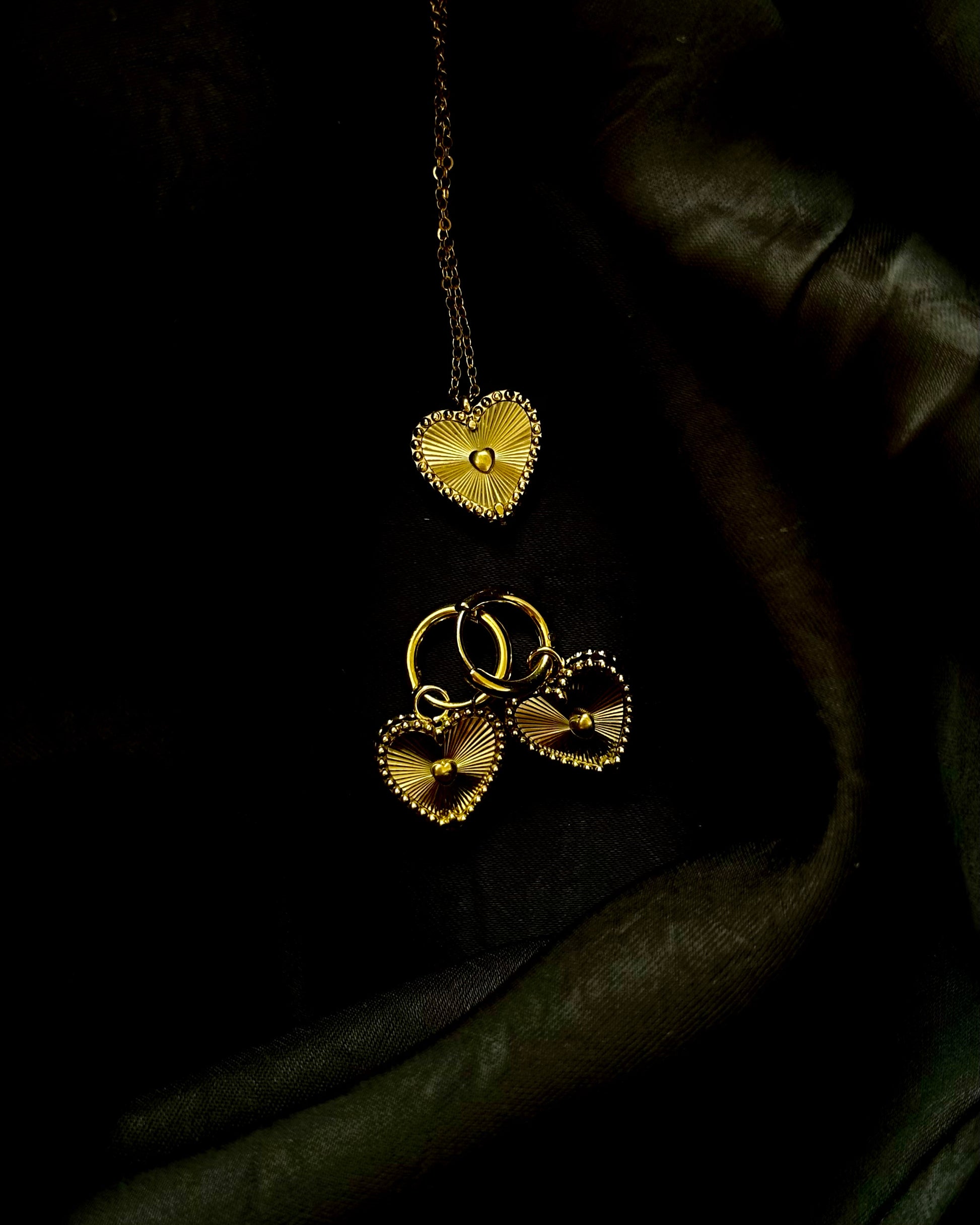 Brincos Heart Gold