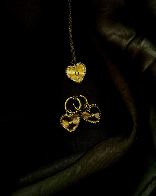 Brincos Heart Gold