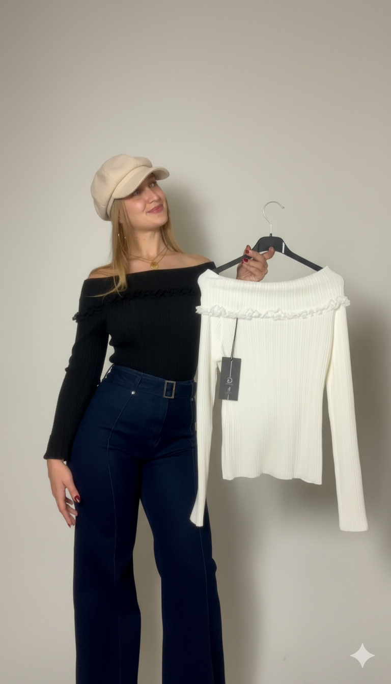 Camisola off the shoulder