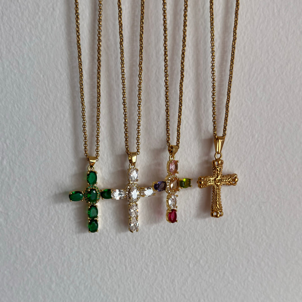 Colar Cruz Diamond