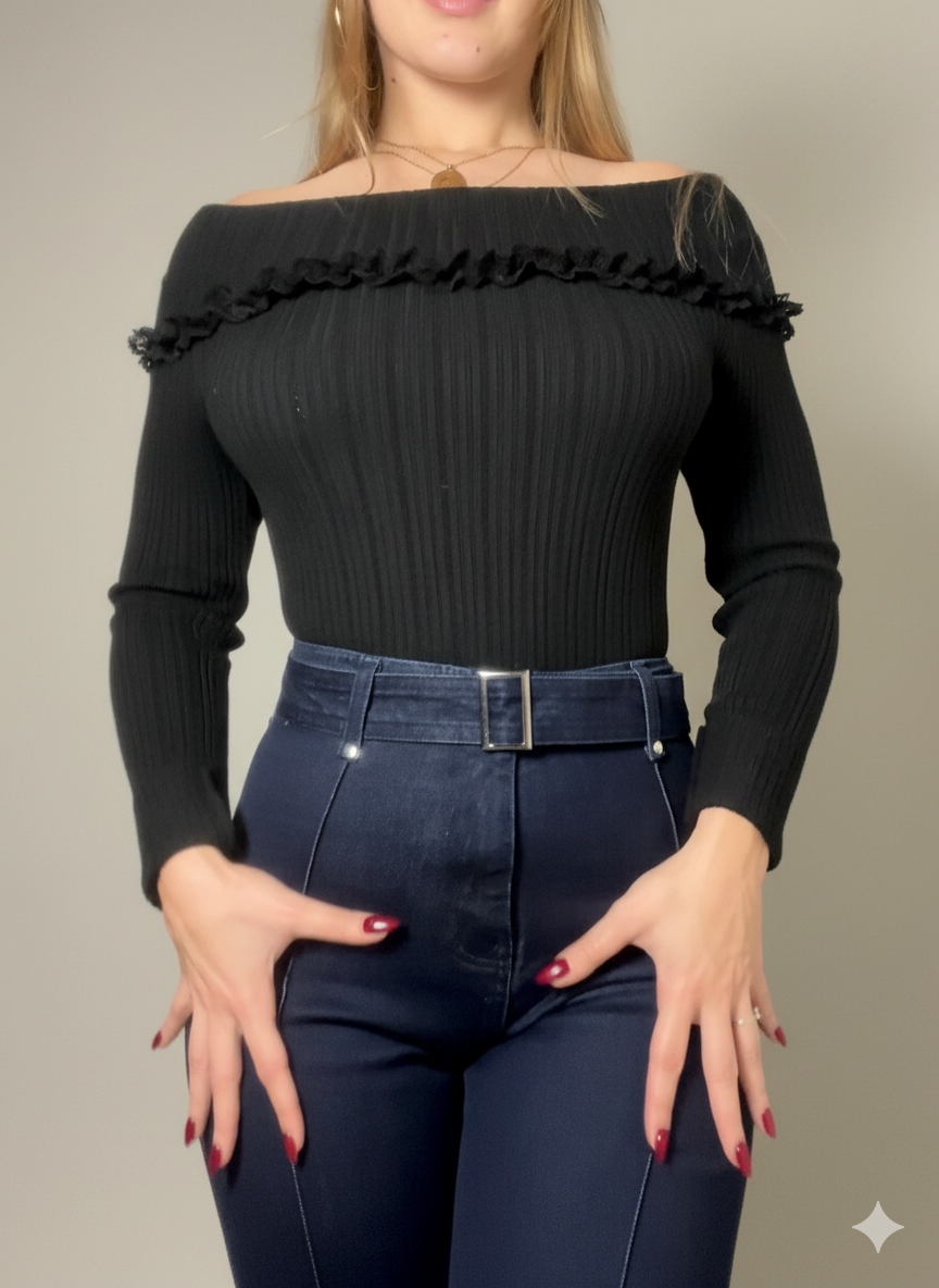 Camisola off the shoulder