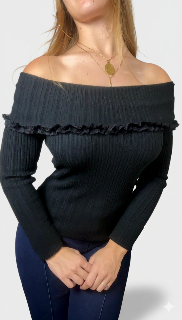 Camisola off the shoulder